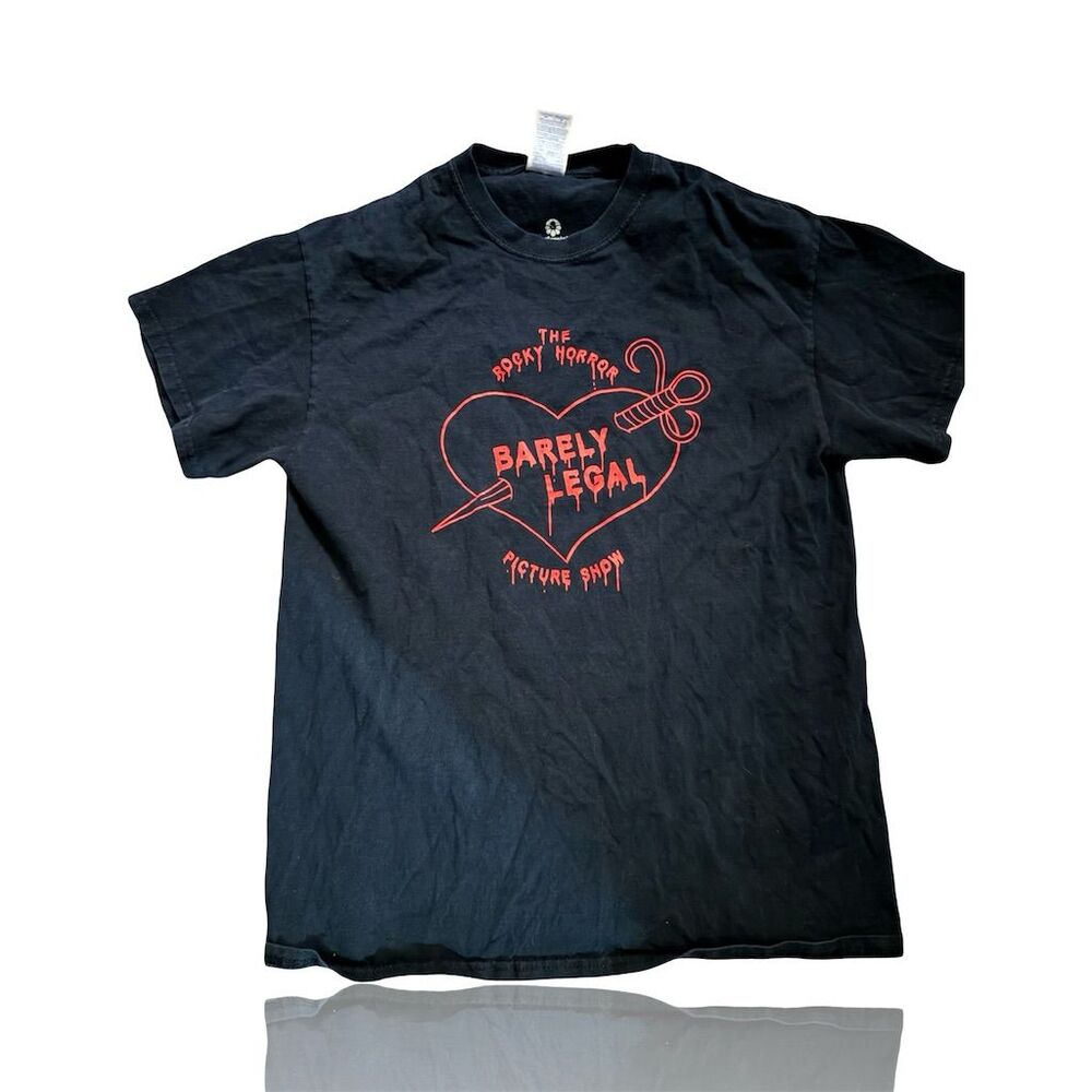 Rocky Horror Picture Show Graphic Tee Unisex M Black Vintage Cult Classic